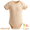 Body NARANJO MORLEY Crudo Manga Corta Cuello Americano