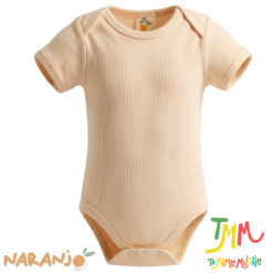 Body NARANJO MORLEY Crudo Manga Corta Cuello Americano