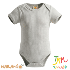 Body NARANJO MORLEY Melange  Manga Corta Cuello Americano