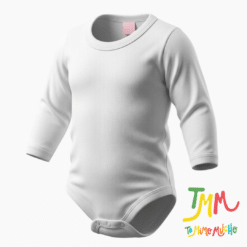 Body Manga Larga Liso  Blanco