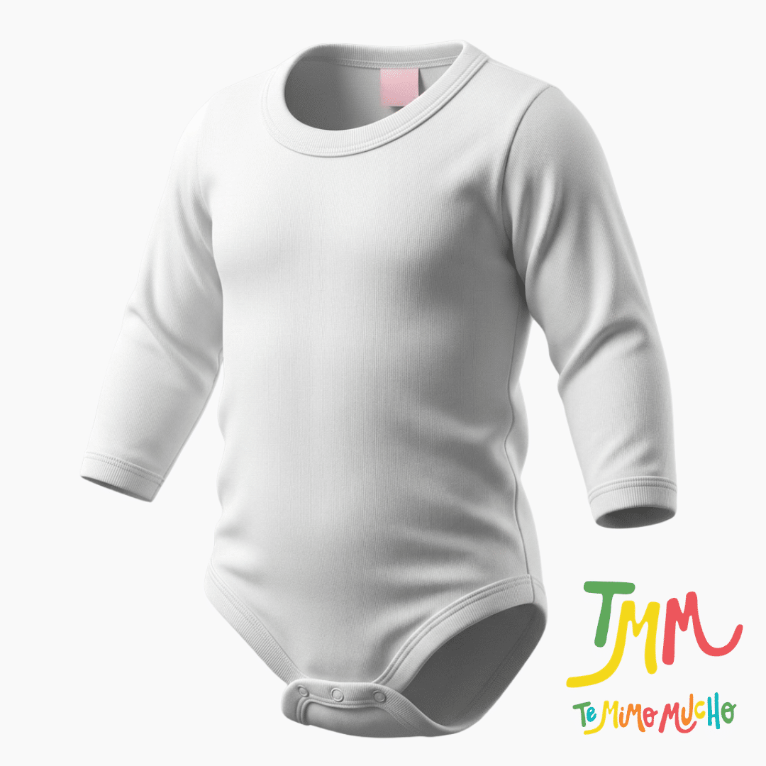 Body Manga Larga Liso Blanco