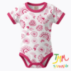 Body manga corta Corazones  Rosa