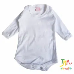 Body manga larga liso azul Blanco