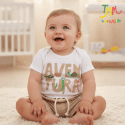 Conjunto body y short Aventura Blanco y Marron