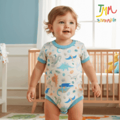 Body manga corta DINOSAURIOS CELESTE