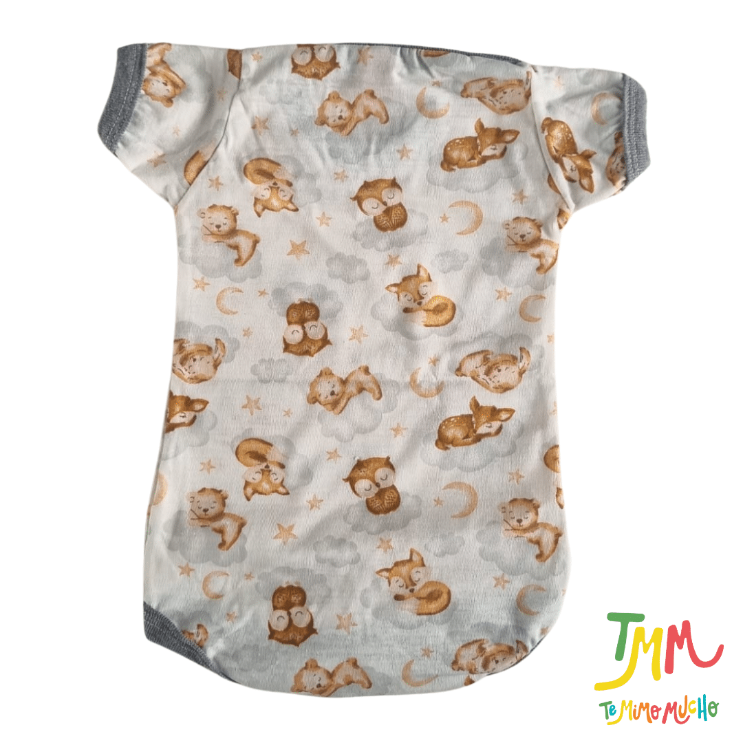 Body manga corta Buho Gris - Image 2