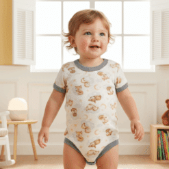 Body manga corta Buho Gris