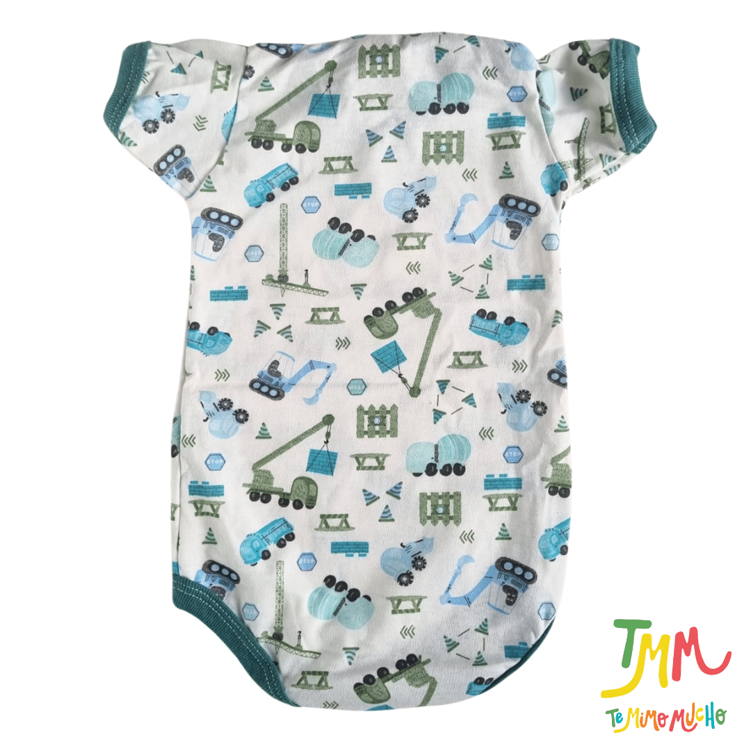 Body manga corta CAMIONES VERDE - Image 3