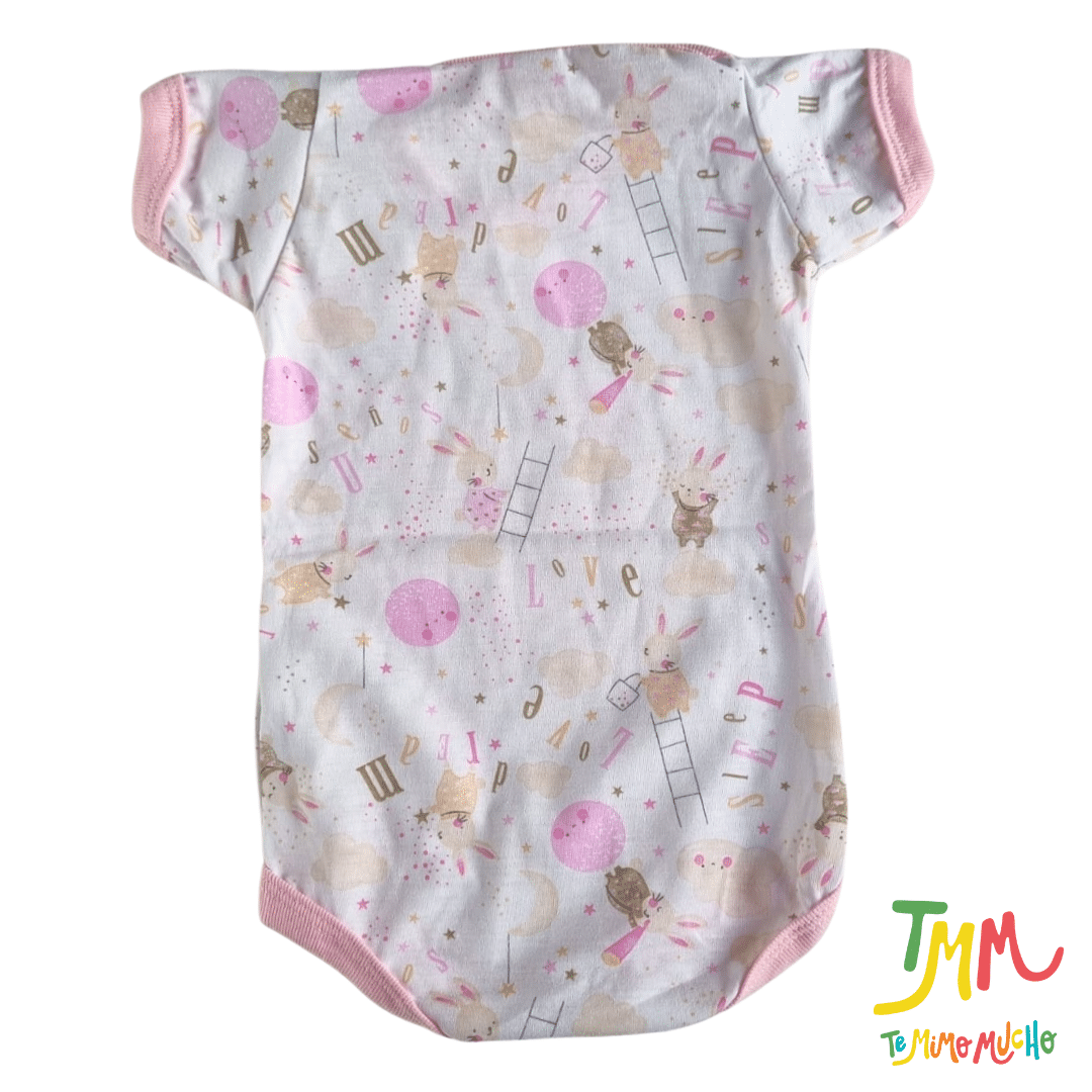 Body manga corta Conejito Nube Rosa - Image 2