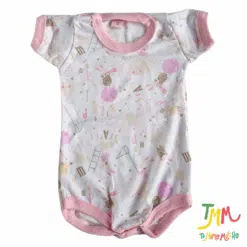 Body manga corta Conejito Nube Rosa