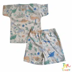 Conjunto Remera y Short Dino Celeste - Imagen 3