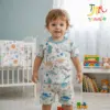 Conjunto Remera y Short Dino Celeste