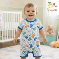 Enterito Dino Azul Manga Corta