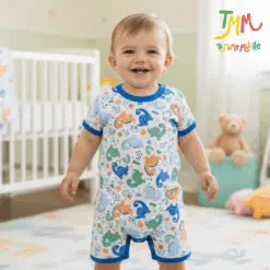 Enterito Dino Azul Manga Corta