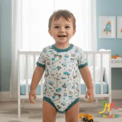 Body manga corta CAMIONES VERDE