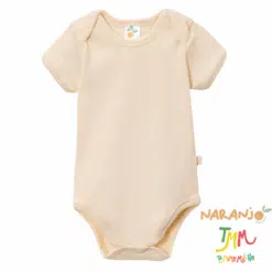 Body NARANJO MORLEY Crudo  Manga Corta Cuello Americano