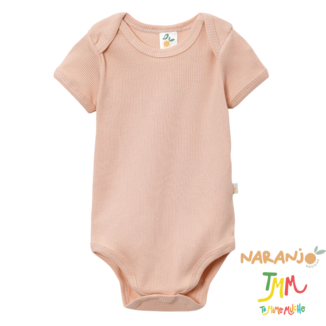 Body NARANJO MORLEY Rosa Manga Corta Cuello Americano - Image 2