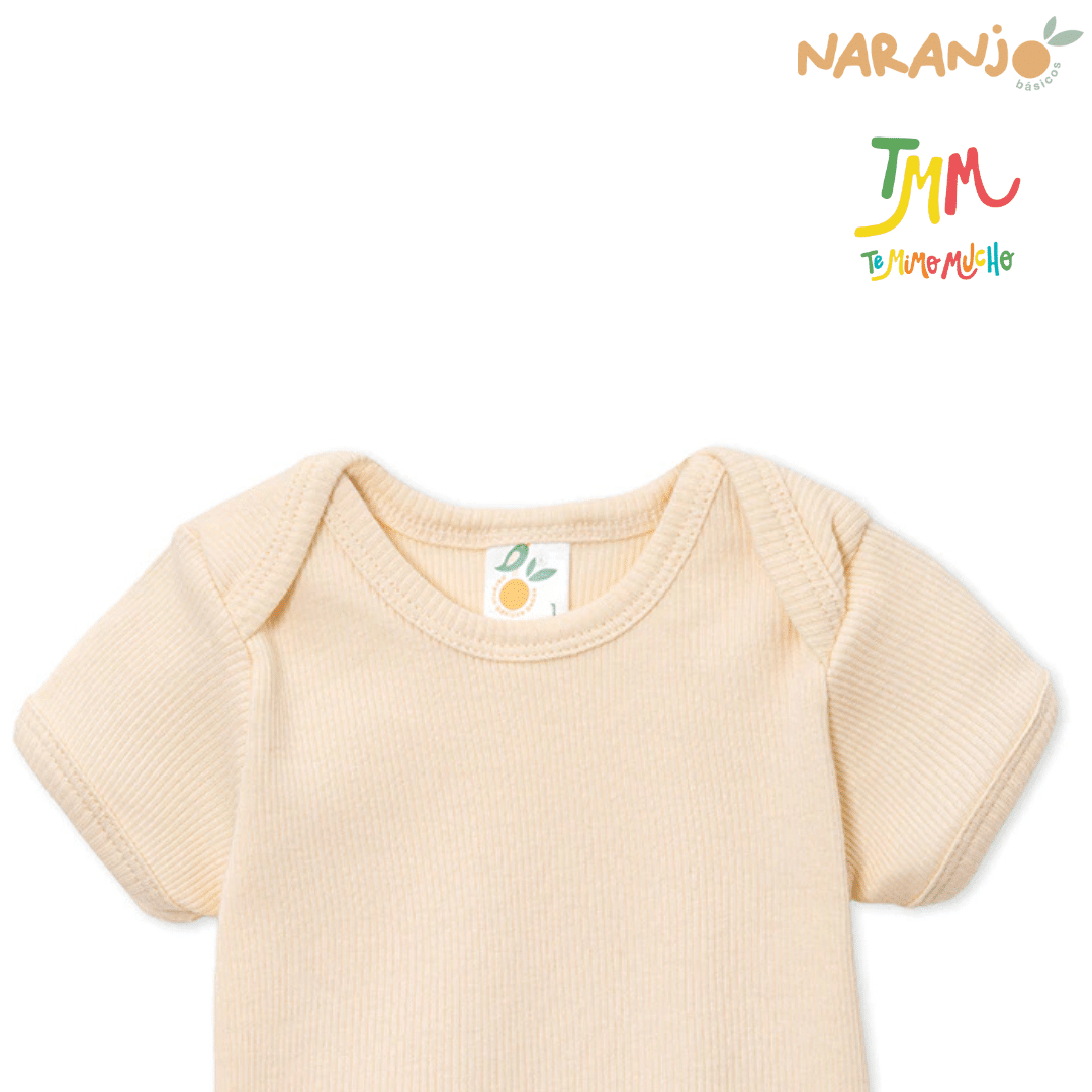 Body NARANJO MORLEY Crudo Manga Corta Cuello Americano - Image 3