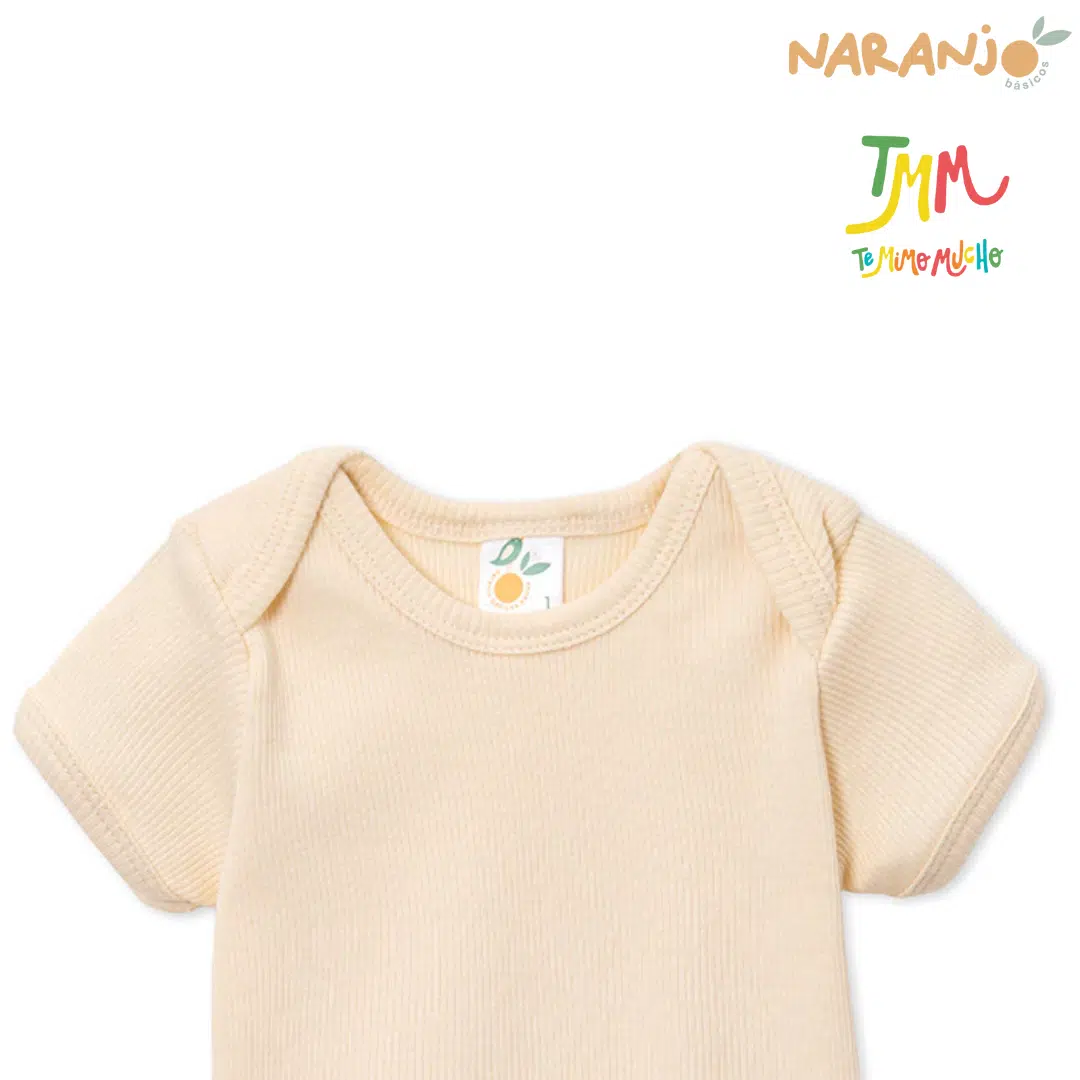 Body NARANJO MORLEY Crudo  Manga Corta Cuello Americano - Image 3