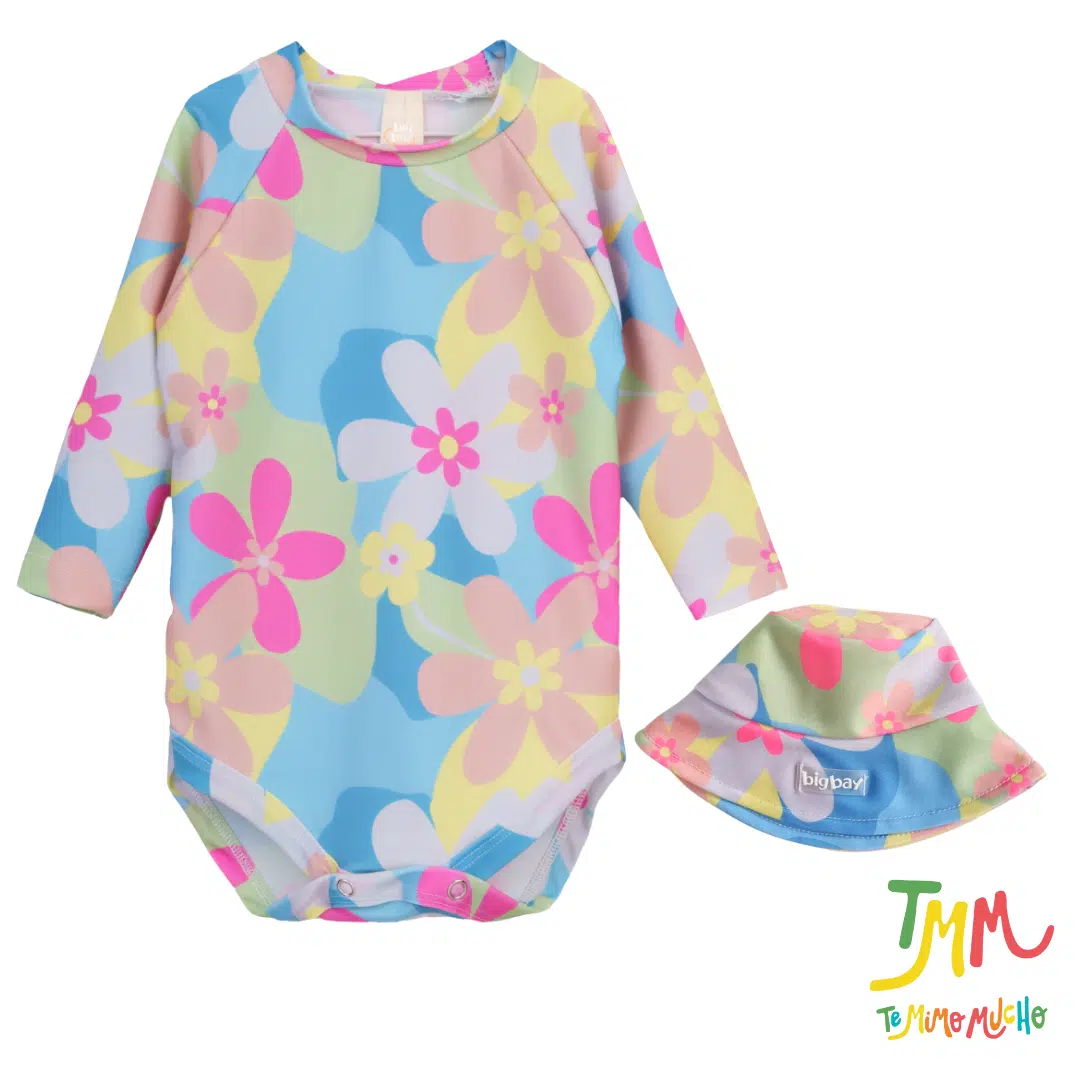 SET BODY+PILUSO DE REGALO UV 50+ FLORES COLORES Big Bay - Image 2