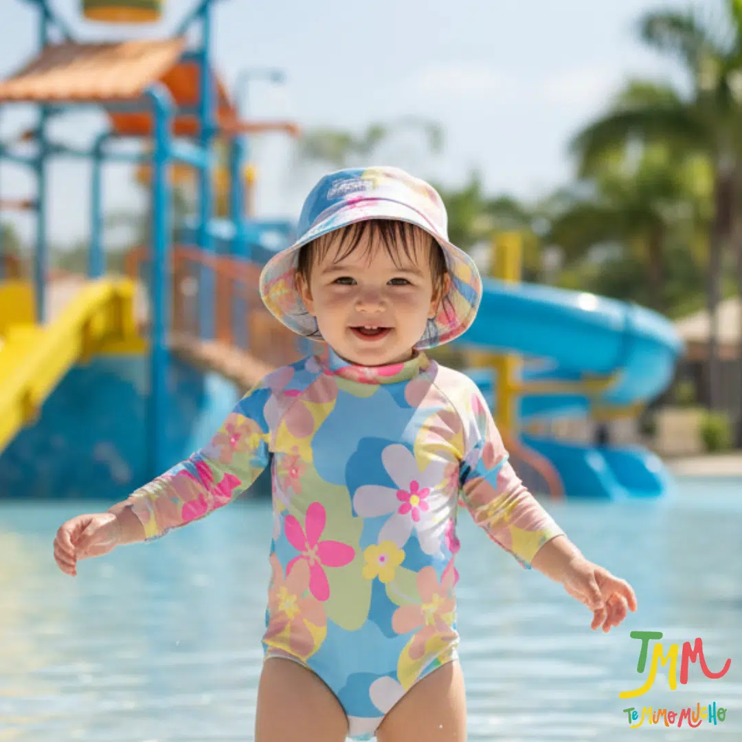 SET BODY+PILUSO DE REGALO UV 50+ FLORES COLORES Big Bay