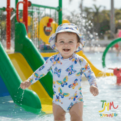 SET  BODY + PILUSO DE REGALO UV 50+  MARIPOSAS   BIG BAY