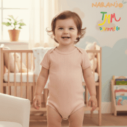 Body NARANJO MORLEY Rosa  Manga Corta Cuello Americano - Imagen 4
