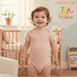 Body NARANJO MORLEY Rosa  Manga Corta Cuello Americano