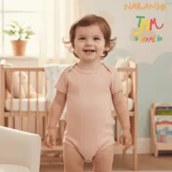 Body NARANJO MORLEY Rosa  Manga Corta Cuello Americano