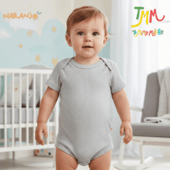 Body NARANJO MORLEY Melange  Manga Corta Cuello Americano - Imagen 4