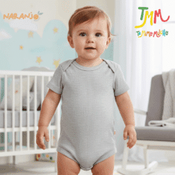 Body NARANJO MORLEY Melange  Manga Corta Cuello Americano