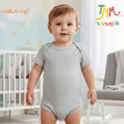 Body NARANJO MORLEY Melange  Manga Corta Cuello Americano