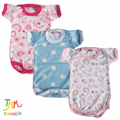 SET x 3 Body Manga Corta Beba
