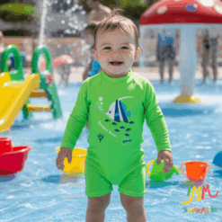 ENTERITO SWIMING TIME  PEZ VERDE UV 50+    Gamisé