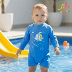 ENTERITO SWIMING TIME PEZ CELESTE  UV 50+ Gamisé