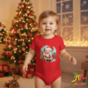Body de Navidad Papa Noel y Reno Rojo