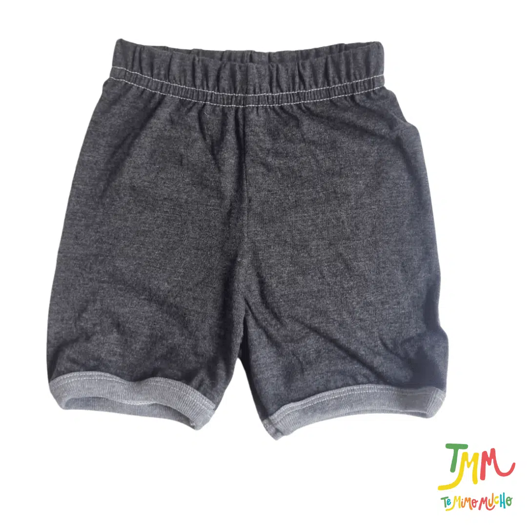 Short Negro Melange - Imagen 2