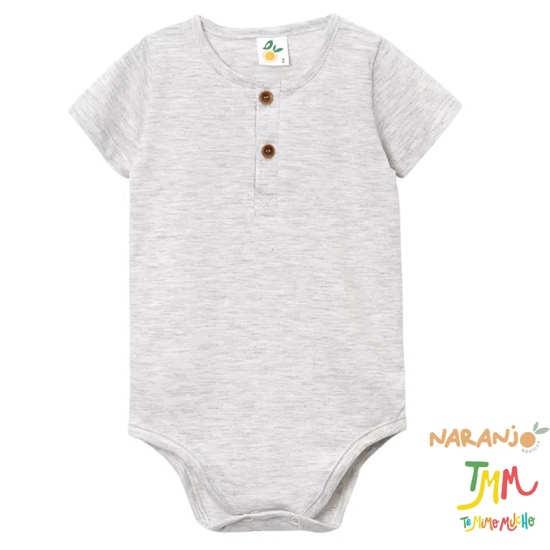 Body NARANJO MELANGE Boton - Imagen 2