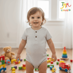 Body NARANJO MELANGE Boton