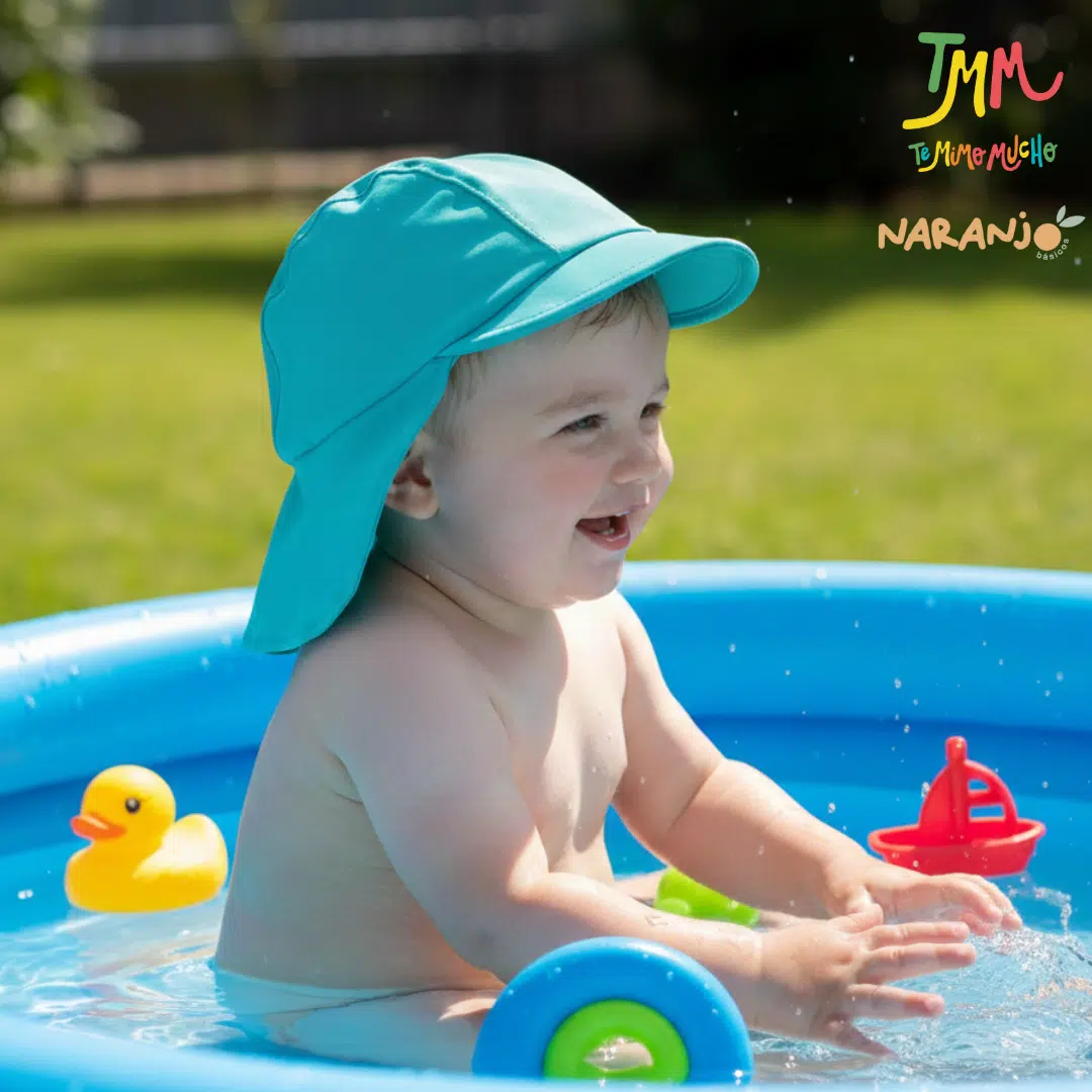 GORRO LEGIONARIO PROTECCION UV 50+ agua NARANJO