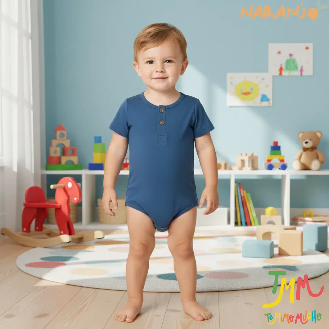 Body NARANJO AZUL Boton