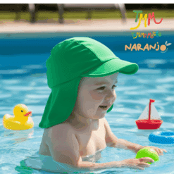 GORRO LEGIONARIO PROTECCION UV 50+ verde NARANJO