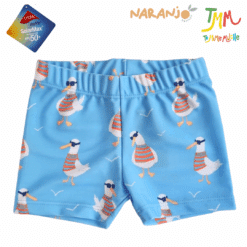 SHORT MALLA Proteccion UV GAVIOTA NARANJO