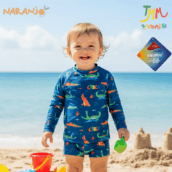 Conjunto malla proteccion uv 50+ NARANJO cocodrilo