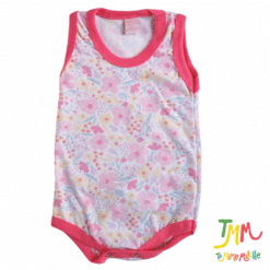 Body Musculosa Flores Rosa