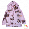 Campera Plush con Capucha Mariposas