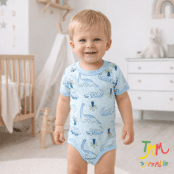 Body  Dino Celeste Manga Corta