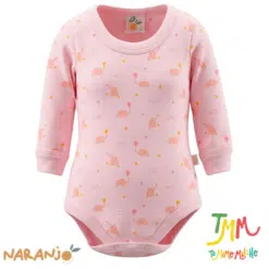 Body Naranjo Elefante Globo Rosa