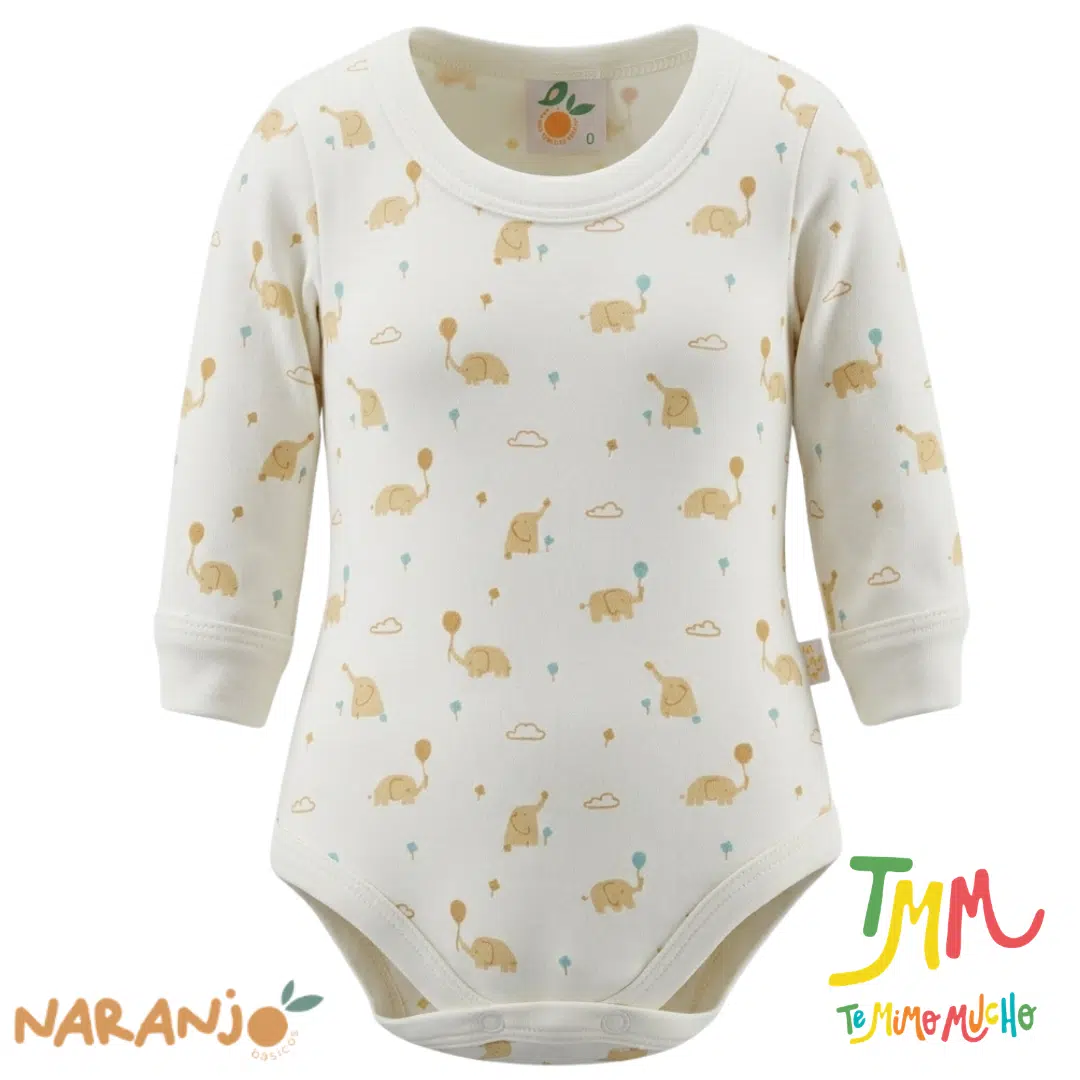 Body Naranjo Elefante Globo Crudo
