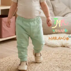 Pantaloncito Joggin c/puño Naranjo color Verde